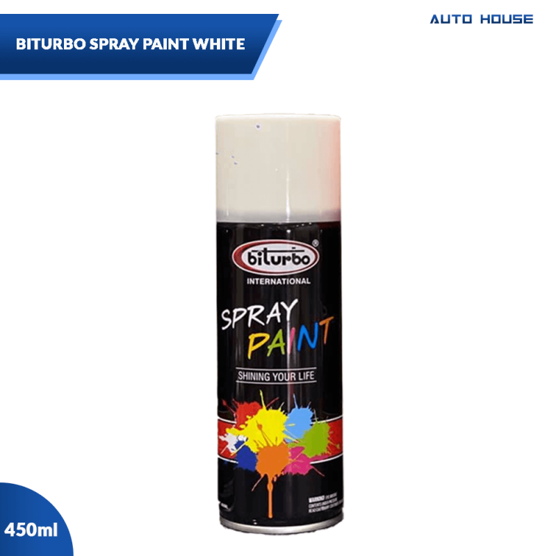 White Spray Paint Biturbo 450ml