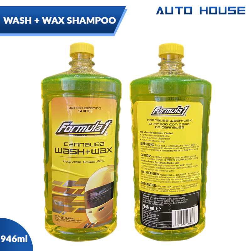 Formula1 Carnauba Wash + Wax Shampoo 946ml