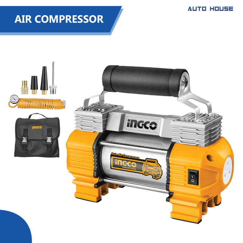 Ingco Air Compressor Auto With Light DC12-13.5V 120PSI