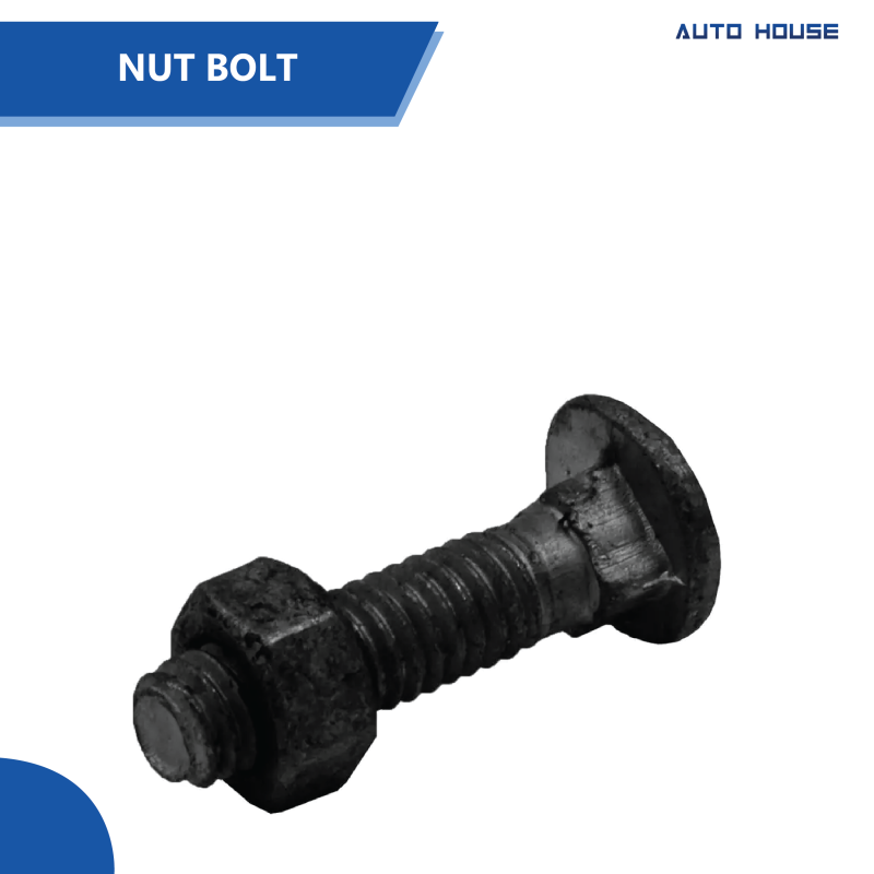 BOLT WITH NUT BLACK ALL SIZES: (2", 2-1/2", 3") 1kg
