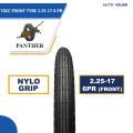 Panther 70 CC - Motorcycle Tyre & Tube Set Nylo Grip 2.25-17 (Front) 6 PR