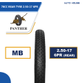 Panther 70 CC - Motorcycle Tyre & Tube Set MB 2.50-17 (Rear) 6 PR